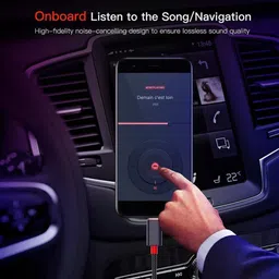 C & E Black, Red USB C to 3.5mm Aux Cord for OnePlus 7Pro/7/6t- 1.3 Meter Phone Converter image 3