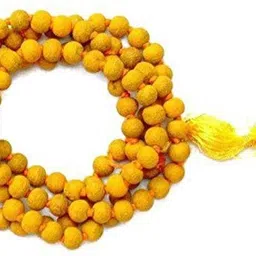 soniro HALDI CHANDAN MALA 108+1 Beads Wood Chain-picture-23