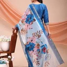 ayukta international Women Art Silk Kurti Pant Dupatta Set image 2