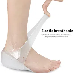 pgk traders Heel Cup Insoles Half Height Increase Insoles Invisible Silicone Shoe Insole image 2