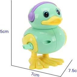 crackles Wind-Up Jumping Duck Toy For Babies, Spring Hopping Action, Crawling Walking Toy Rattle image 5