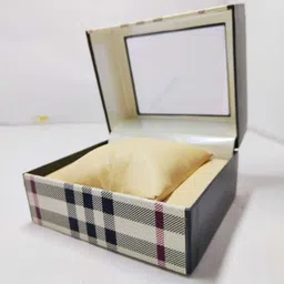 wektu Luxury Watch & Jewelry Storage Box/Multipurpose Use/WhiteAndChek/51 Watch Box image 4