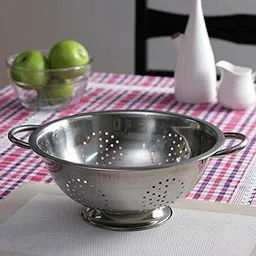 mindking Stainless Steel Colander | Strainer | Sieve with Pudding (Medium- 28cm) Colander image 3