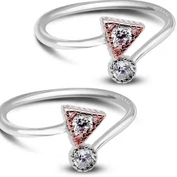 hulasi HS-TOERING-009 Sterling Silver Sterling Silver Plated Toe Ring image 1