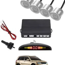 peeps store Universal 4 Silver Reverse Parking Sensor-AP25A567 Universal 4 Silver Reverse Parking Sensor-AP25A567 Parking Sensor-picture-26