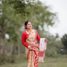 garbguru Woven Mekhela Chador Pure Silk Saree-picture-23