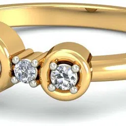 avsar AVR436YB 14kt Cubic Zirconia Yellow Gold ring image 4