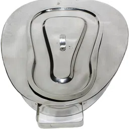 sarkar enterprise Premium Quality Stainless Steel Bed Pan Urine Pot-picture-23