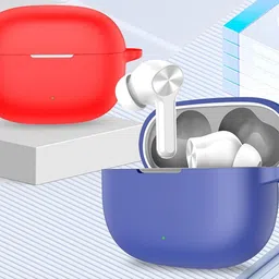 VENORA Silicone Press and Release Earbuds Case For Realme T200x Earbuds Silicone case cover image 2