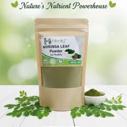 henly Organic Moringa Powder 200gm - Powerful Vitamins & Antioxidants Protein Bars image 2