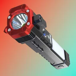 cicasto All-in-One Safety Flashlight with Hammer and Cutter 4 hrs Torch Emergency Light image 2