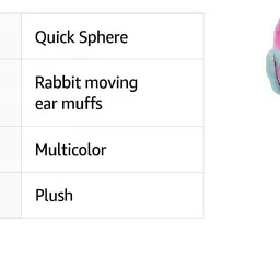 empoison Rabbit colorful ear muff Ear Muff image 3