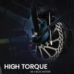 motovolt KIVO Lite Grey Electric Bicycle with Extended Carrier 26 inches Single Speed Lithium-ion (Li-ion) Electric Cycle image 5