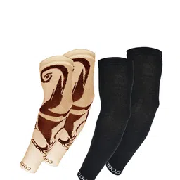 Aadikart Pack Of 2 Printed Lightweight Soft Cotton Sports Arm Sleeves image 4