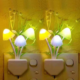 nish Mushroom LED Night Light Wall Lights Lamp Shade image 2