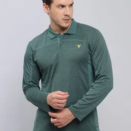 Technosport Polo Collar Antimicrobial Slim Fit Sports T-Shirt-picture-33