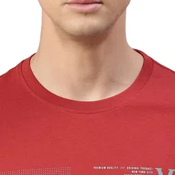 van heusen innerwear Van Heusen Typography Printed Round Neck Cotton T-Shirt image 2