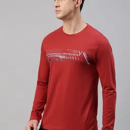 van heusen innerwear Van Heusen Typography Printed Cotton T-shirt image 4
