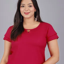 BAESD Keyhole Neck Regular Top-picture-28