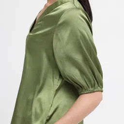 RAREISM V-Neck Puff Sleeve Top image 5