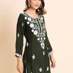 VAIRAGEE Floral Embroidered Kurtis image 4