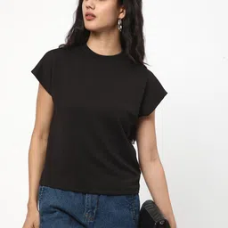 R&B Geometric Printed Kimono Sleeves Round Neck Top-picture-10