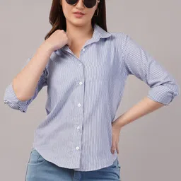 eversoft flow Women Relaxed Fit Fit Striped Casual Shirt-picture-10