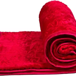 spangle Self Design Single Mink Blanket for Mild Winter image 3