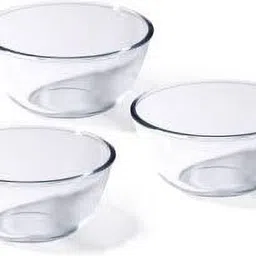 pkmsho Glass Mixing Bowl Borosilicate Glass Microwave Safe All-Purpose Mixing Bowls,500 ML Disposable image 2