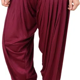 fashwave Cotton Blend Solid Patiala image 3