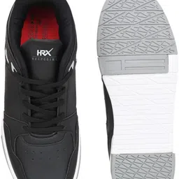 hrx by hrithik roshan Mens Club Culture Comfort Sneakers Black Sneakers For Men image 3