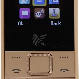 iair Basic Feature Dual Sim Mobile Phone with 1000mAh Battery, 1.77 inch Display Screen, 0.8 mp Camera (FPD3, Gold) image 1