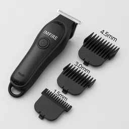 IMFIRE 118 Cordless Professional Hair Clipper, Rechargeable, waterproof With Turbo Mode Grooming Kit 90 min Runtime 3 Length Settings image 2
