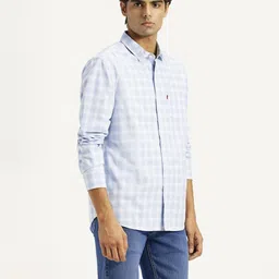 levi's Men Slim Fit Checkered Spread Collar Casual Shirt image 3