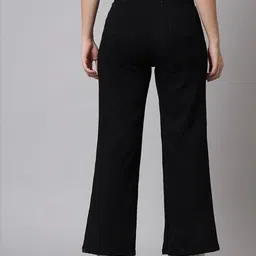 tyffyn Women Flared High Rise Black Jeans image 2