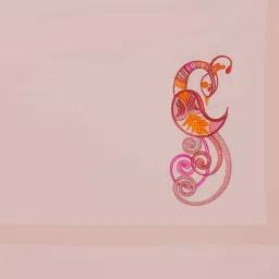 platina india Pink Stripped Bedsheet With Solid, Embroidery Pillows 800 Tc Cotton King Sized Double Bedsheet With 2 Pillow Covers image 5