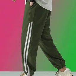 nivedanm Men Self Design Green Track Pants-picture-15