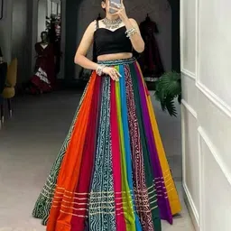 veedhrumi Self Design, Printed Semi Stitched Lehenga Choli-picture-16