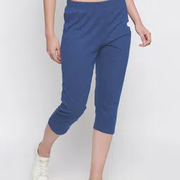 outflits Women Blue Capri image 2