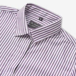 english navy Women Regular Fit Striped Spread Collar Casual Shirt image 4