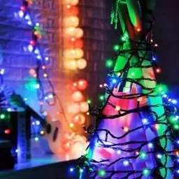 sayeny 55 LEDs 15 m Multicolor Color Changing, Flickering, Steady String Rice Lights image 3