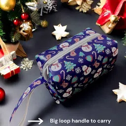 glitreeprops Cosmetic Makeup Women Bag Pouch Blue Makeup and Cosmetic Vanity Box image 4