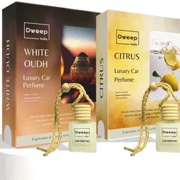 dweep india Whiteoudh Car Perfume Car freshener, Citrus Car Perfume Air freshener hanging Diffuser-picture-25