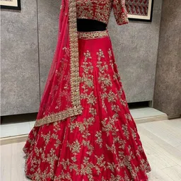 kapanku Embroidered Semi Stitched Lehenga Choli image 2