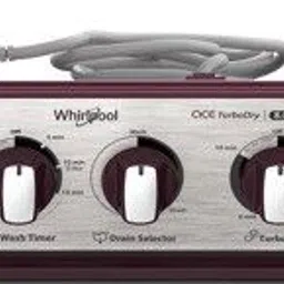 whirlpool 7.5 kg 5 Star, Power Dry Technology Semi Automatic Top Load Maroon image 5