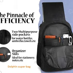 dolphin dbm Large 40 L Laptop Backpack real hacker black image 3