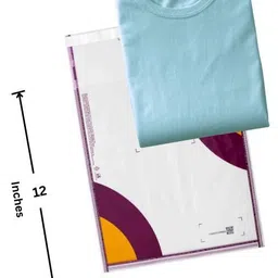 bullarin 10x12 Meesho Transparent Courier / Polybags without POD | Barcoded |52 Microns Security Bag image 2