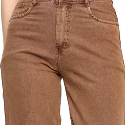 zayla Women Flared Mid Rise Brown Jeans image 5