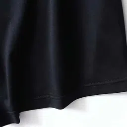 relva Women Printed Round Neck Cotton Blend Black T-Shirt image 4