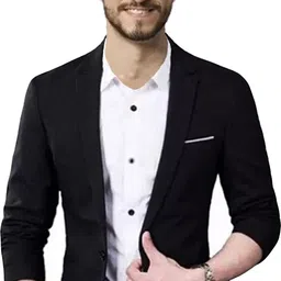 humjoli mens wear Men Solid Single Breasted Casual, Formal, Party, Festive & Wedding Blazer-picture-13